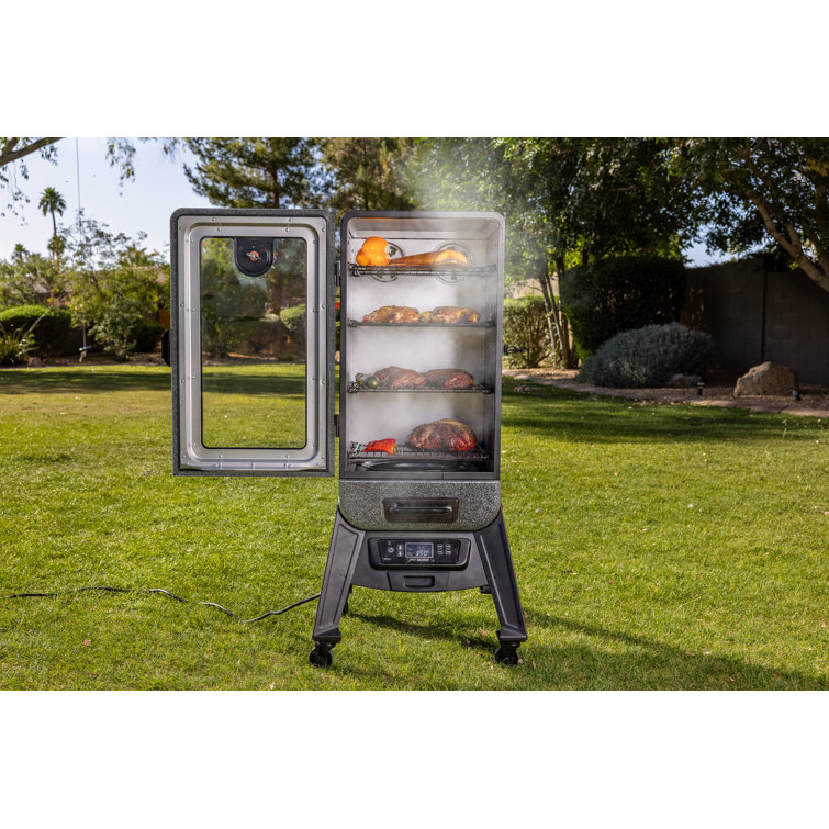 Pit Boss 3Series Digital Vertical Smoker, Silver Hammertone & Reviews